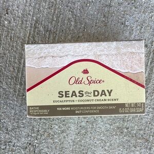 Old Spice Seas the Day Mens Bar Soap NWT Discontinued Hard to Find